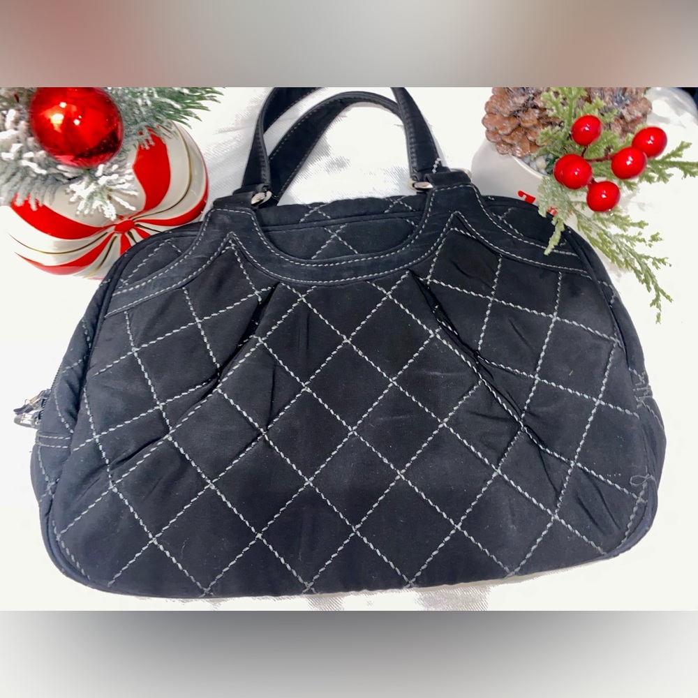 Vera Bradley Black Quilted Shoulder Bag